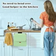 thumbnail image 5 of Small Compost Bin for Countertop or Under Sink 1.05 Gallon/4L Wall-Mounted Kitchen Garbage Can Stainless Steel Mini Waste Bins (Green), 5 of 5