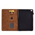 thumbnail image 5 of Dteck Case for iPad 5th/6th Generation (9.7-inch, 2017/2018), iPad Air/Air 2/iPad Pro 9.7 Magnetic Leather Flower Pattern Card Slots Smart Case Shockproof Rubber Kickstand Cover, Brown, 5 of 10