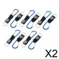 thumbnail image 1 of 2x10 Uds Camping Mosquetón Brújula Llavero Equipo De Escalada Azul, 1 of 8
