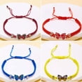 thumbnail image 4 of GKNET Elegant Colorful Butterfly Handmade Braided Bracelet Adjustable Jewellery Women-#3, 4 of 9