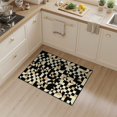 thumbnail image 2 of ODIKA 3'x5' Washable Area Rug Non-Slip, Flatweave, Easy Care Composition Geometric Tiled Block Abstract Retro Patterned Layered for Hallway, Laundry Room, 2 of 7