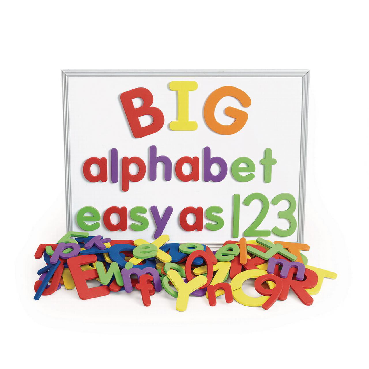 Jumbo magnetic letters and numbers