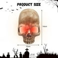 thumbnail image 7 of Skull Night Light - 2023 New Halloween Gothic Skull Night Lamp, Skull Lamp Plug-Into Wall with Flame Atmosphere, Gothic Light for Halloween Decoration Party and Home Decor, 7 of 7