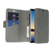 Angle View: Blackweb Folio Card Case With Removable Case Design And Storage For Up To 4 Cards For Samsung Galaxy Note8 In Heather Grey