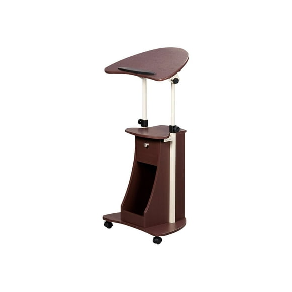Techni Mobili RTA-B005 - Sit/standing desk - mobile - chocolate