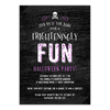 Personalized Halloween Invitation - Frighteningly Fun - 5 x 7 Flat
