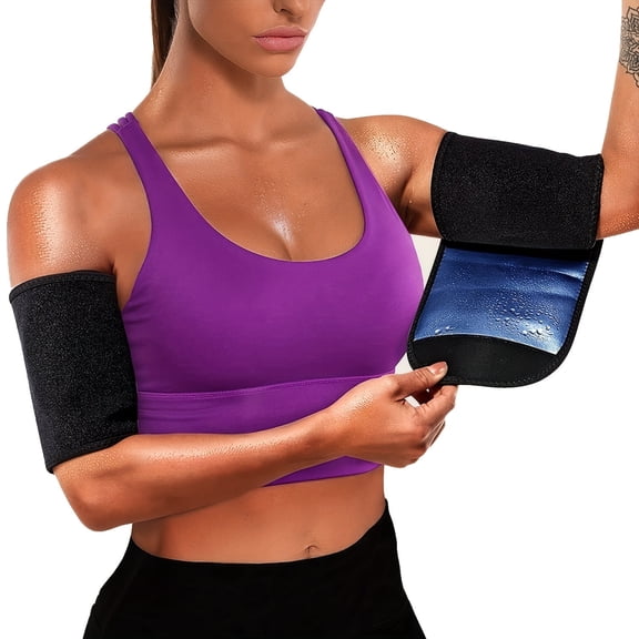 Neoprene Arm Shaper Sleeves - Toning & Compression Workout Bands for Women, Adjustable Arm Wraps for Fitness & Sports Recovery (1 Pair)