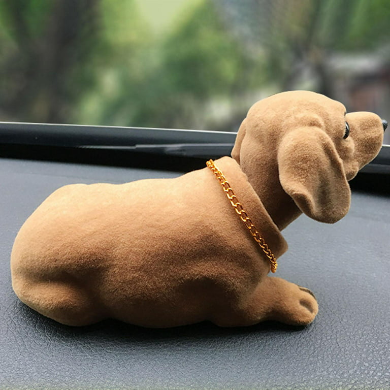 Creative Bobble Head Dog Puppy Figurine Nodding Heads Dog Toy Car Decoration