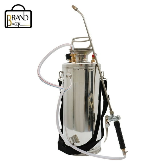 Stainless Steel Sprayer 2 Gallon 8L Farm Garden Hand Pump Sprayer With Nozzles