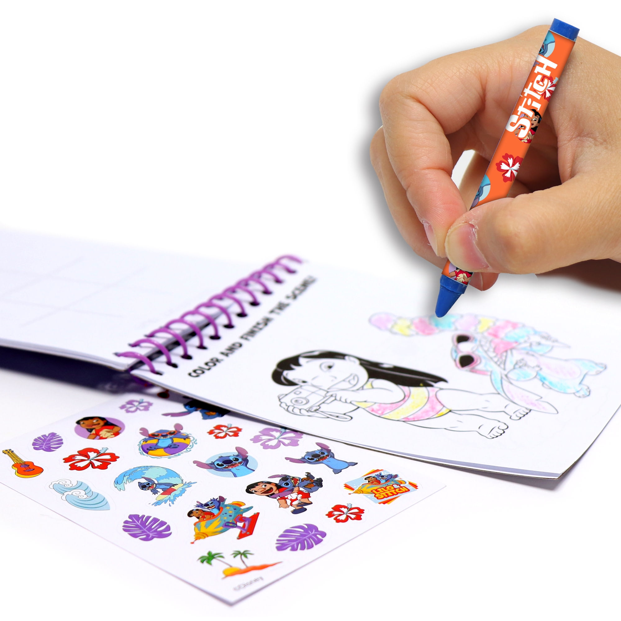 Tara Toy: 5-In-1: Creativity Tub - Stitch - Build Your Own Scene. Canvas-Wood-Plaster Painting, Stickers & Coloring, Disney Activities Kids Ages 3+