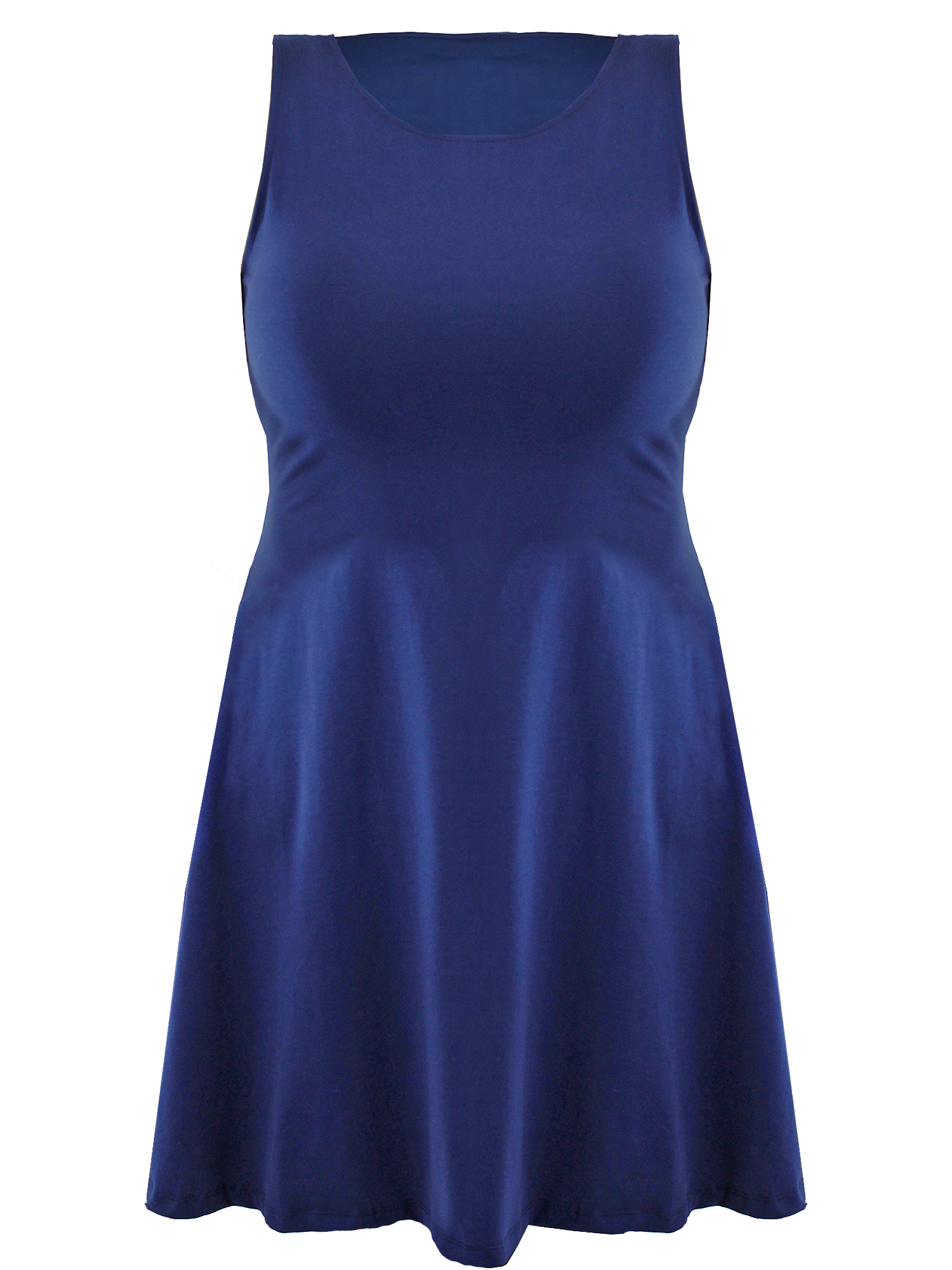 navy blue swing dress