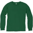 thumbnail image 3 of Hanes Mens ComfortWash Garment Dyed Long Sleeve Pocket Tee, 2XL, Cayenne, 3 of 5