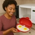 thumbnail image 4 of Microwave Egg Cooker with Omelet Tray & Poacher Insert, BPA-Free 2-Piece Breakfast Maker by Dependable Industries Inc. Essentials, 4 of 7