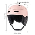 thumbnail image 4 of Casco de esquí Casco de seguridad con gafas moldeado integralmente 12 ventilaciones para niños adultos, 4 of 6