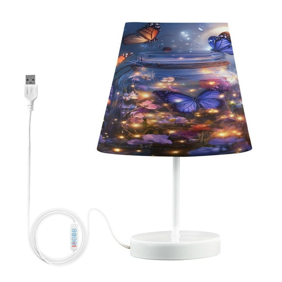 BZSMCE Table Lamp Creative Fairy Lights Painting Simple Pattern Night Light