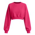 thumbnail image 4 of Neewe Womens Casual Sweatshirt Long Sleeve Tops Crewneck Loose Fit Tee Pullover Short Top Fall Shirts Fashion, 4 of 5
