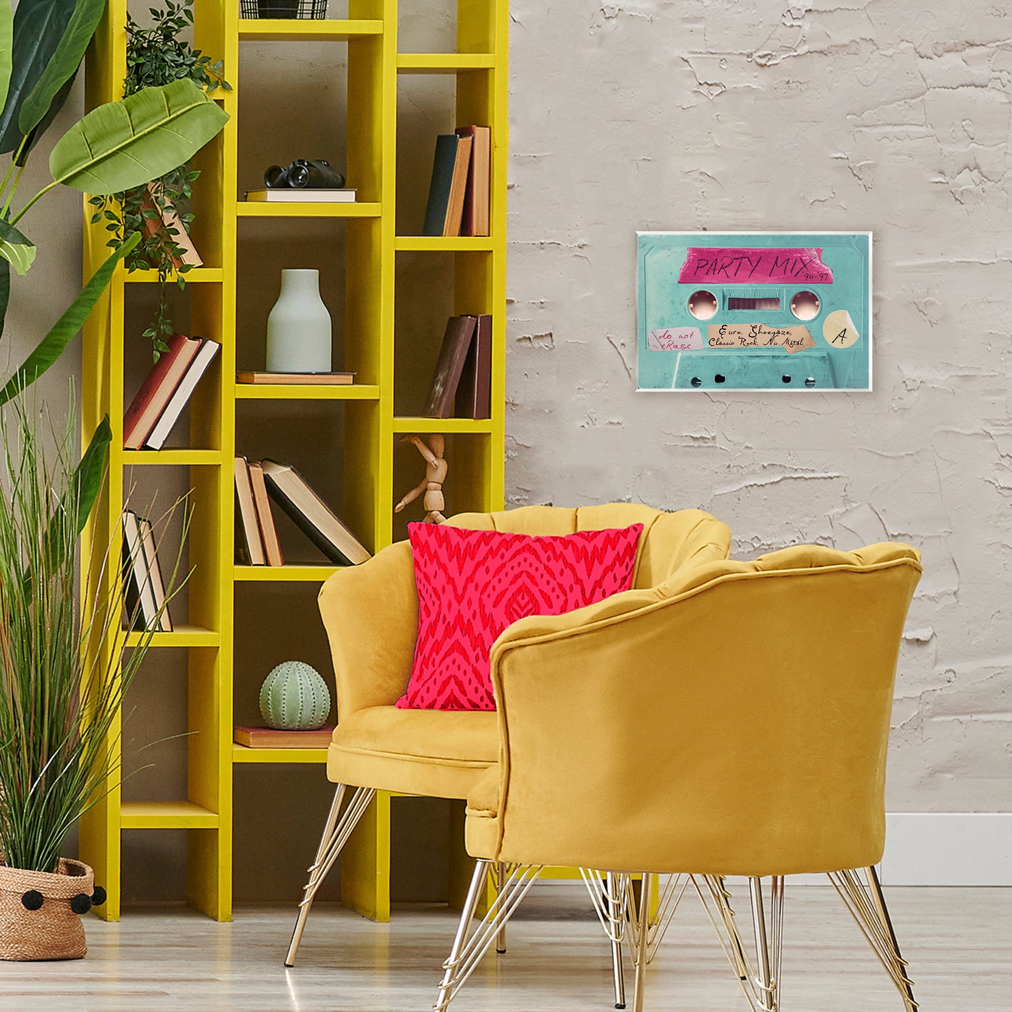 Stupell Industries Retro Party Mix Cassette Wall Plaque Art, design by Annabelle Hall