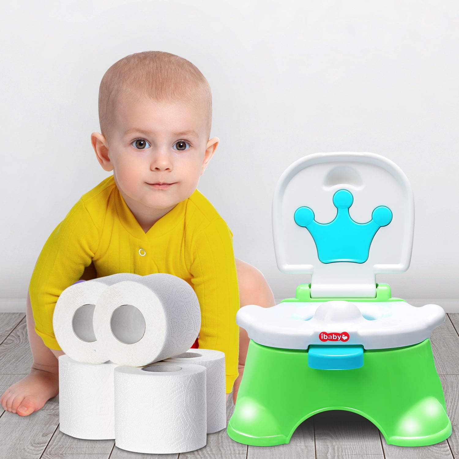 Buy 赤ちゃんのトイレシステム3 1の取り外し可能なトイレトレーニングトイレの椅子w幼児の女の子のためのスプラッシュガードデザイン ホワイトグリーン Online At Lowest Price In Japan