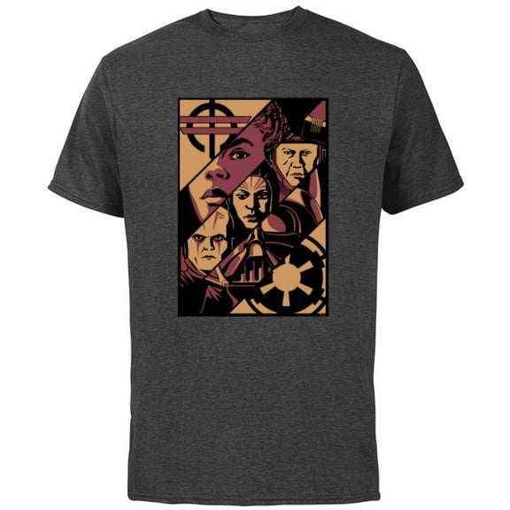 Star Wars Obi-Wan Kenobi Inquisitor Dark Side - Short Sleeve Cotton T-Shirt for Adults - Customized-Charcoal