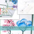 thumbnail image 4 of Floral Shower Curtain for Bathroom Flower Shower Curtain Watercolor Shower Curtain Colorful Butterfly Flowered Plant Wildflower Shower Curtain with Hooks, Machine Washable, 72''''Wx72''''H Spring, 4 of 5