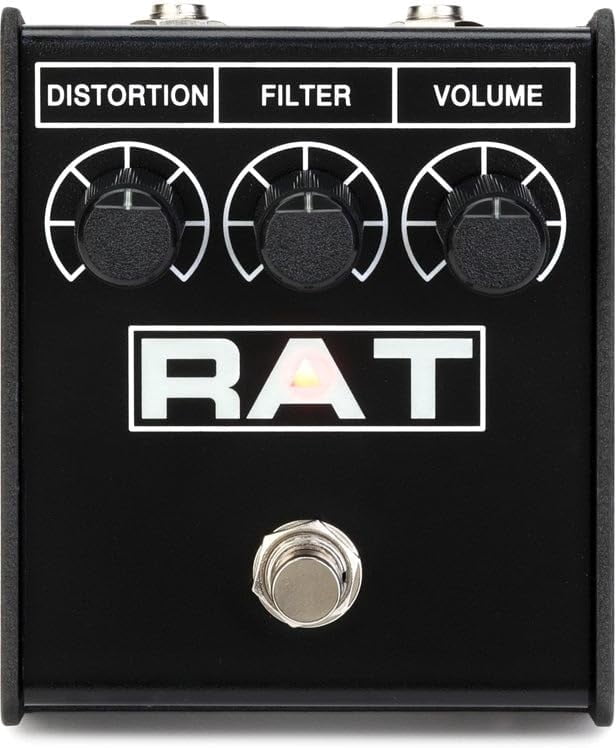 PRO_CO RAT2 Distortion Pedal / Fuzz / Overdrive Pedal -Black