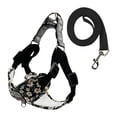 thumbnail image 2 of Conjunto de arnés y correa para perro, chaleco reflectante , cómodo y transpirable para perro, arnés acolchado para , viajar, caminar Negro Talla S Sunnimix Arnés de chaleco para cachorros, 2 of 8