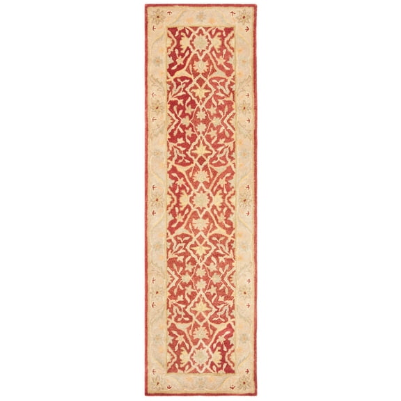 SAFAVIEH Antiquity Toireasa Oriental Wool Runner Rug, Rust, 2'3" x 12'