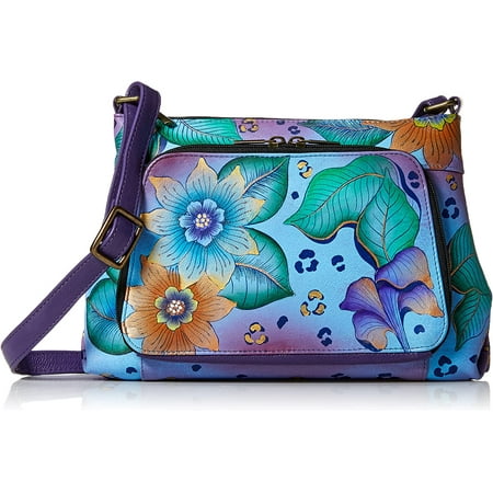 Anna by Anuschka Hand Painted Women’s Genuine Leather Messenger ...