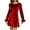 ZA-Red dresses for women, variant on Qetyuw Women's Club Night Out Dresses Glitter Sequin Long Sleeve Velvet A-Line Dress Evening Party Cocktail Dresses for Women