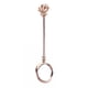 thumbnail image 1 of Advancent Anillo de soporte para cigarrillos Beautiful Lady Circlet Aspecto exquisito Ornamento Mano de obra fina Tobacciana Suministros para encendedores Oro rosa brillante 17 mm, 1 of 6