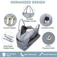thumbnail image 3 of Bolsa de viaje LUOCIP grande para mujer, fin de semana, con compartimento para zapatos, 3 of 6