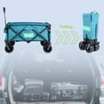 thumbnail image 3 of Chariot Utilitaire Pliant pour l'Extérieur avec Grosses Roues, Chariot de Jardin Pliable Robuste pour le Camping et les Courses, 3 of 7