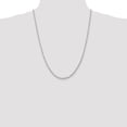 thumbnail image 2 of 10k White Gold 3mm Quadruple Rope Chain Necklace Pendant Charm, 2 of 9