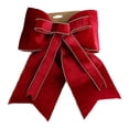 thumbnail image 2 of Colgante de lazo navideño rojo, decoración, suministros decorativos, elegantes decoraciones de regalo para Tamaño pequeño 25 cm x 20 cm, 2 of 9