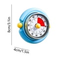 thumbnail image 3 of Mechanical Kitchen Timer, Visual Countdown Cooking Timer for Baking Egg Cooking Study Office, Magnetic Adhesion Easy-to-Read Tool for Home and Classroom Use, 3 of 7