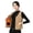 Khaki L, variant on Winter Women Layering Vest Coat Thin Padded Button Closure Round Neck Sleeveless Solid Color Windproof Heat Retention Outdoor Down Coat