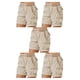 thumbnail image 2 of Jumpingount Pantalones cargo Pantalones cortos de bolsillo Cintura suelta Pantalones de verano Elástico Chicas Type5 NO5, 2 of 6