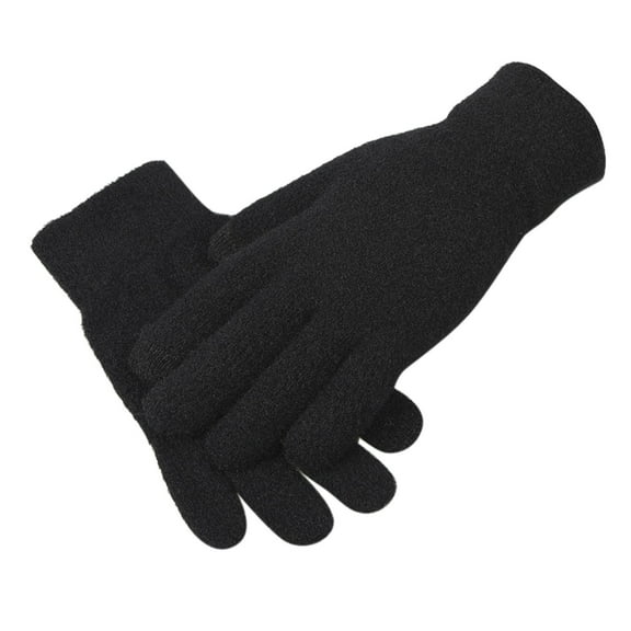 Xiaowjjj Knitted Men's and Women's Autumn and Winter Windproof Warm Gloves of Gloves Thick Rubber Gloves Medium Size Gloves Gauntlets Gloves Tight End Gloves Hand Gloves Latex Gloves Medium Rubber
