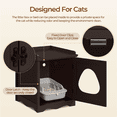 thumbnail image 5 of Yaheetech Indoor Cat Litter Box Furniture Enclosure Cat Litter Loo Cabinet, Espresso, 5 of 11