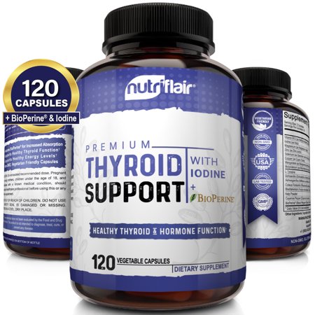 Nutriflair Thyroid Support complex with iodine - natural supplement - weight loss, metabolism