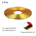 thumbnail image 2 of REGALWOVEN Peel and Stick Trim, Flexible Wall Molding Trim Waterproof Self-Adhesive Gold 0.3 Inch x 33 Ft, 2 of 6