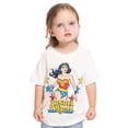 thumbnail image 5 of DC Comics Toddler Girls' Wonder Woman Graphic Tee with Short Sleeves, Sizes 12M-5T, 5 of 6