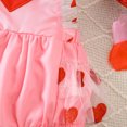 thumbnail image 6 of Fozruso Girls Sleeveless Heart Embroider Romper Bodysuits Dress Cute Girls Rompers Sizes 6-12 Months, 6 of 7
