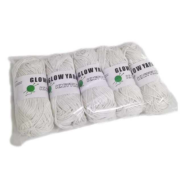 Brillo en la Mano Oscura Tejido Hielo Luminoso Diy el en Entre