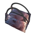 thumbnail image 7 of Ratiio Flower White Horse Pattern Portable Insulation Lunch Bag, Insulated Food Delivery Bag, Meal Grocery Tote Insulation Bag Large Capacity Reusable Warming Bag, 7 of 7