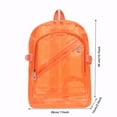 thumbnail image 2 of Konghyp Candy Color Backpack – Plastic Fluorescent Jelly Schoolbag for Students – Stylish Transparent Design, Perfect for Spring and Summer, 2 of 3