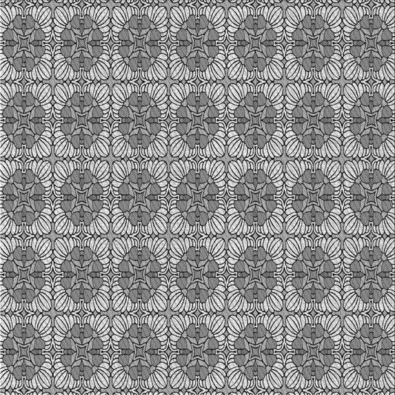 Ahgly Company Indoor Square Patterned Platinum Silver Gray Area Rugs, 4' Square