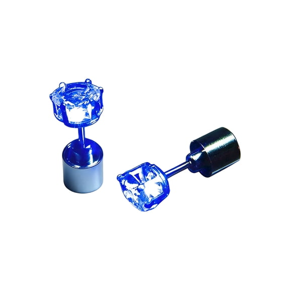 LED Earrings, Shiny Glowing LED Lighting Up Stylish Earring Studs Crown Shap Ear Drop Stud, Wedding Rave Dance Party Night Out Halloween Christmas Decoration Present for Women Men