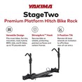 thumbnail image 2 of Yakima StageTwo 2" Premium Platform 2 Bike Tray Hitch Bike Rack, Anthracite, 2 of 12