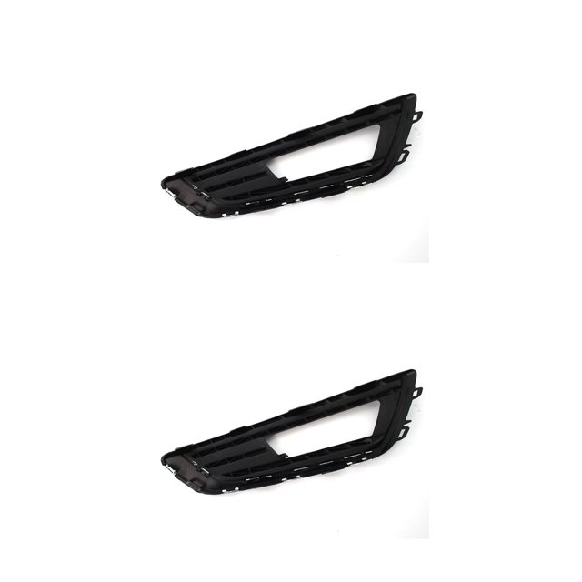sweethay Montaje de luz antiniebla para coche sin bombilla ABS, lámpara de conducción delantera para vehículo, reparación de luz Marco plateado derecho 2piezas
